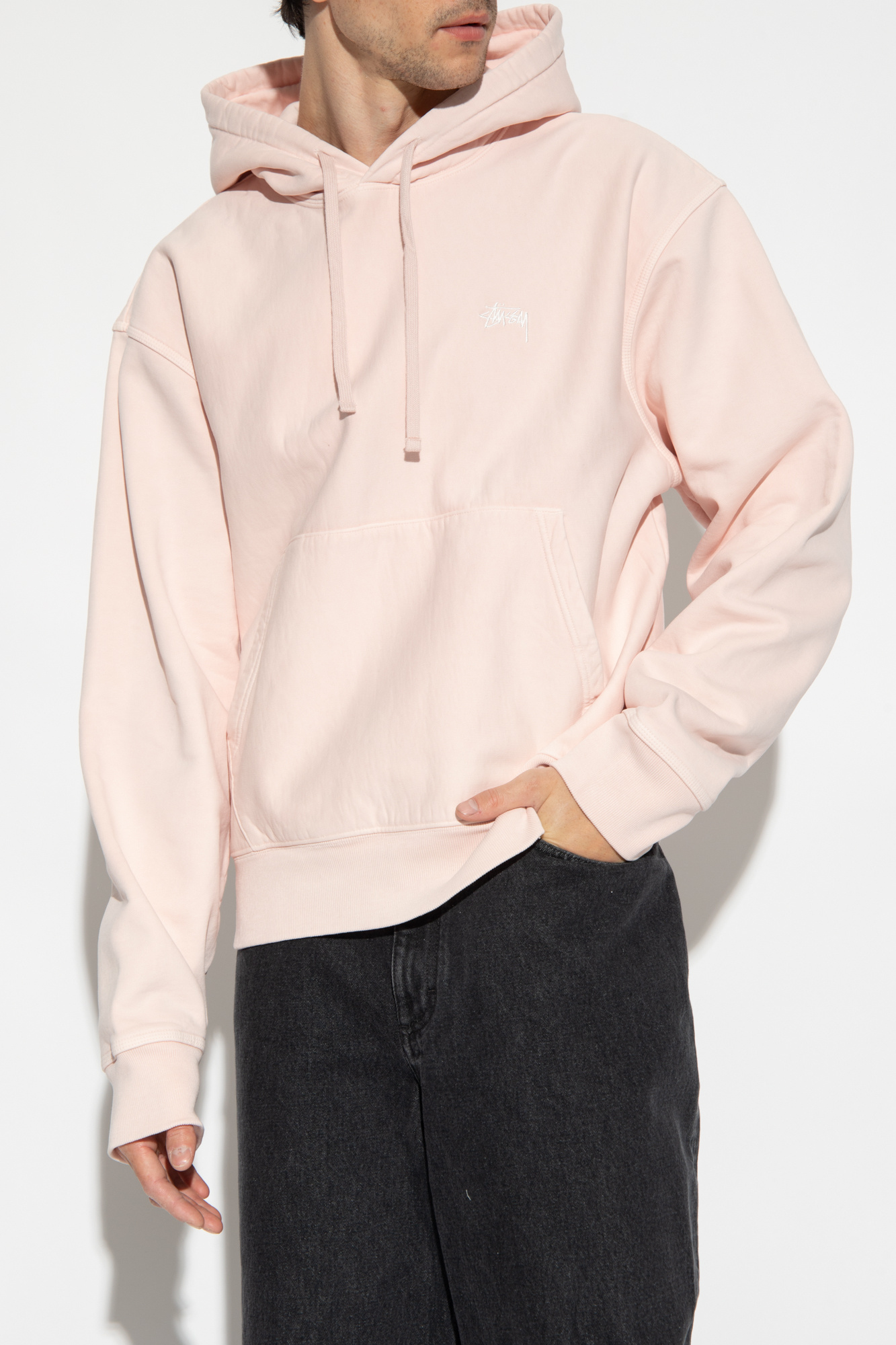 Pink on sale stussy jumper